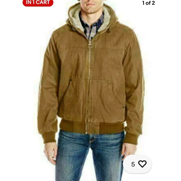 G.H. Bass & Co. Other - G.H. Bass & Co Mens Sherpa Lined Hooded Cotton Workwear Jacket XXL Chore Outdoor